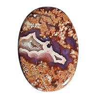 Natural Purple Passion Agate 83 CTW Size 43x35x5 MM Oval Shape Pendant Jewellery Making Gemstone This crystal is Thought to have Calming and Soothing Vibrations
