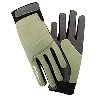MAGID Simply Pastel Synthetic Leather Heavy Duty Gardening Glove for Women