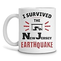 I Survived New Jersey Earthquake, Earthquake NJ, I Survived Mug, Earthquake Mug, Funny Meme Mug, Earthquake Survivor 11oz,15oz Coffee Ceramic Mug,Color Changing Mugs, Accent Mugs,Camping Mug