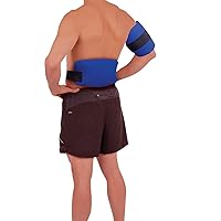Ice Pack for Injuries - Gel Ice Pack Reusable with Straps - for Back Pain, Neck Pain, Knees, Ankles Elbows, Medium, 11