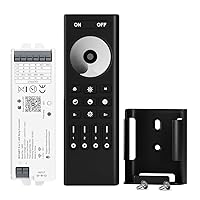 Single Color RC01RFB RF Remote 4 Zones Group Control, WB5 2.4GHz WiFi PWM LED Controller Compatible with Alexa Google Home Smart Life Tuya Smart APP Control