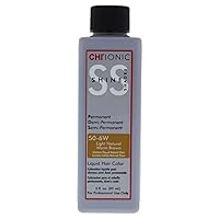 Ionic Shine Shades Liquid Hair Color for Unisex, 50-6w Light Natural Warm Brown, 3 Ounce