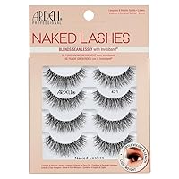 Strip Lashes Naked Lashes #421, 4 Pairs x 1-Pack