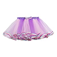 Baby Newborn Clothes Toddler Girls Babys Birthday Skirt Girl Party Tutu Princess Skir Kids Rainbow Dress Fashion Mesh
