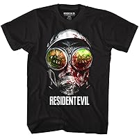 Resident Evil Horror Science Fiction Video Game Gasmask Black Adult T-Shirt Tee