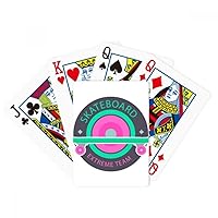 Winter Sport Skateboard and Extreme Team Poker Playing Magic Card Fun Board Game