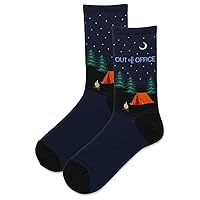 Hot Sox Women's Fun Nature & Outdoors Crew Socks-1 Pair Pack-Cute & Funny Gifts