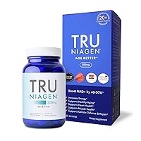 TRU NIAGEN Multi Award Winning Patented NAD+ Booster Supplement More Efficient Than NMN - Nicotinamide Riboside for Cellular Energy Metabolism & Repair. Healthy Aging - 90ct/300mg (90 Servings)