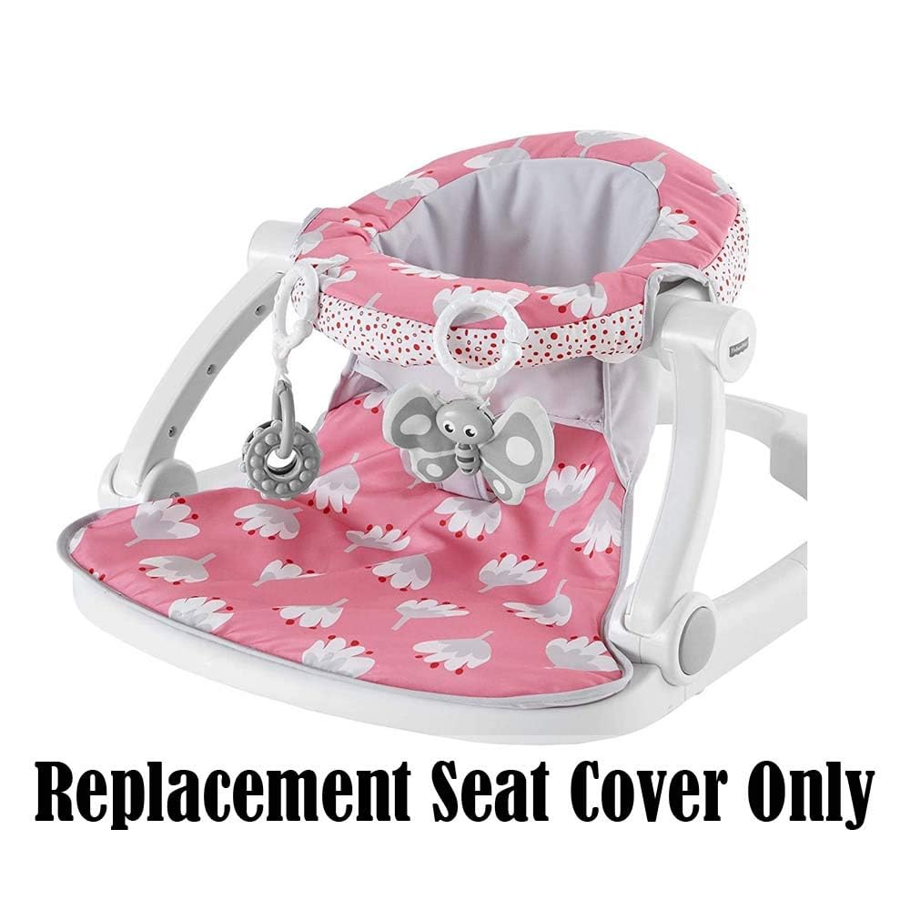 Replacement Part for Fisher-Price Sit-Me-Up Floor Seat - GBL23 ~ Replacement Seat Cover in Pink and White