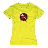 DC Comics Reverse Flash TV Symbol Juniors Yellow T-Shirt | L