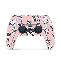 MightySkins Gaming Skin for PS5 / Playstation 5 Controller - Panda Hello | Protective Viny wrap | Easy to Apply and Change Style | Made in The USA