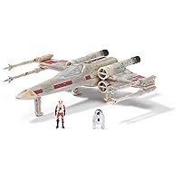STAR WARS 5-Inch X-Wing Starfighter Vehicle with Luke Skywalker & R2-D2 Micro Figures