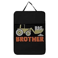 Big Brother Excavator Kick Mats Back Seat Protector Car Seat Back Protector with Storage Pockets