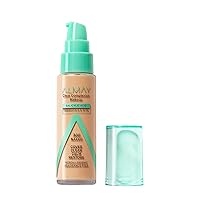 Almay Clear Complexion Acne Foundation Makeup with Salicylic Acid - Lightweight, Medium Coverage, Hypoallergenic, Fragrance-Free, for Sensitive Skin, 300 Naked, 1 fl oz.