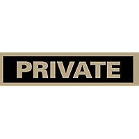 Headline Sign 9357 Self-Stick Sign, Private, 2 Inches by 8 Inches, Made in USA