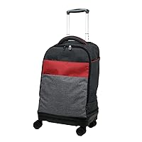 Carry On Rolling Backpack with detachable 4 Wheels [81-76024-39](Red Combi)