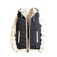 Mens Thermal Vest Spring Autumn Sleeveless Jackets Male Cotton-Padded Men Clothing Thicken Waistcoats