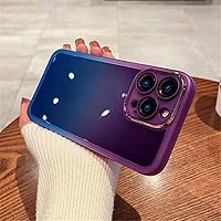 Gradient Rainbow Clear Phone Case for iPhone 14 13 12 11Pro Max XS Max X XR Plus Silicone Shockproof Cover with Camera Protector,T1,for iPhone 14Pro MAX