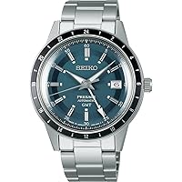 Seiko SSK009 Style 60's GMT Presage Automatic Watch, Made in Japan, Men's Wristwatch, Overseas Model, Bracelet Type