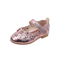 4t Girls Light up Shoes Girls Sandal Shoes Flower Shoes Hollow Flower Shoes Sandals Soft Sole Slip on Shoes for Kids
