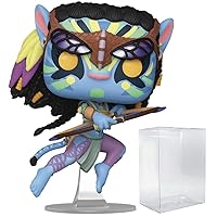 POP Avatar - Battle Neytiri Funko Vinyl Figure (Bundled with Compatible Box Protector Case), Multicolored, 3.75 inches