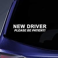 New Driver Be Patient Sticker Decal Notebook Car Laptop 5.5