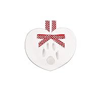 Pearhead Pet Pawprint Clay Heart Keepsake Kit, Pet Valentines Day Gifts for Dogs or Cats, Paw Print Imprint Making Gift, DIY Christmas Ornament for Pet Owners, Valentines Day Décor, No Mess Pawprint
