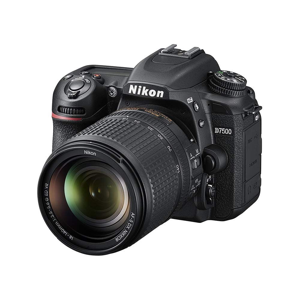 Nikon D7500 20.9MP DSLR Camera with AF-S DX NIKKOR 18-140mm f/3.5-5.6G ED VR Lens, Black
