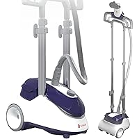 SINGER | SteamWorks Pro 2.0 1500W Garment Steamer, 4 Heat Settings, OnPoint Tip steams hard to reach areas, Steady Steam for 75+ Minutes, Heat up in 45 seconds, Easy Storage