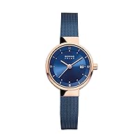 BERING Women Analog Solar Collection Watch with Stainless Steel Strap & Sapphire Crystal 14426-367_FBM