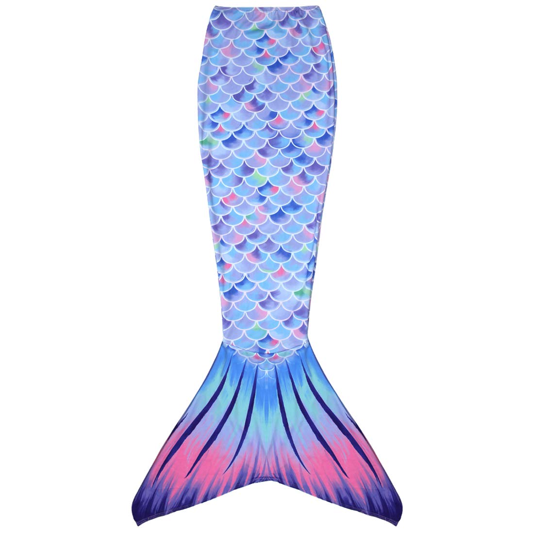 Play Tailor Mermaid Tail Swimmable Costume Swimsuit, Light Purple, Size Child-6