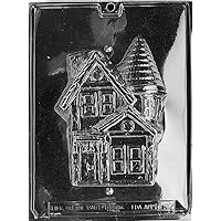 3D HAUNTED HOUSE 2 PART MOLD (LSL) Chocolate Candy MOLD halloween houses