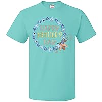 inktastic Happy Mother's Day Blue Forget-Me-Not Flower Wreath T-Shirt