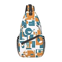 Owl Print Cross Chest Bag Diagonally,Sling Backpack Fashion Travel Hiking Daypack Crossbody Shoulder Bag For Men Women