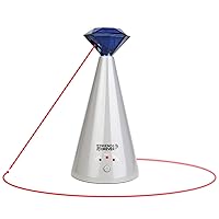 Friends Forever Interactive Laser Cat Toy - Automatic Rotating Laser Pointer for Cool Cats, Electronic Toys for Stimulating Exercise, Battery Powered Auto Lazer, 3 Speed Mode, Blue