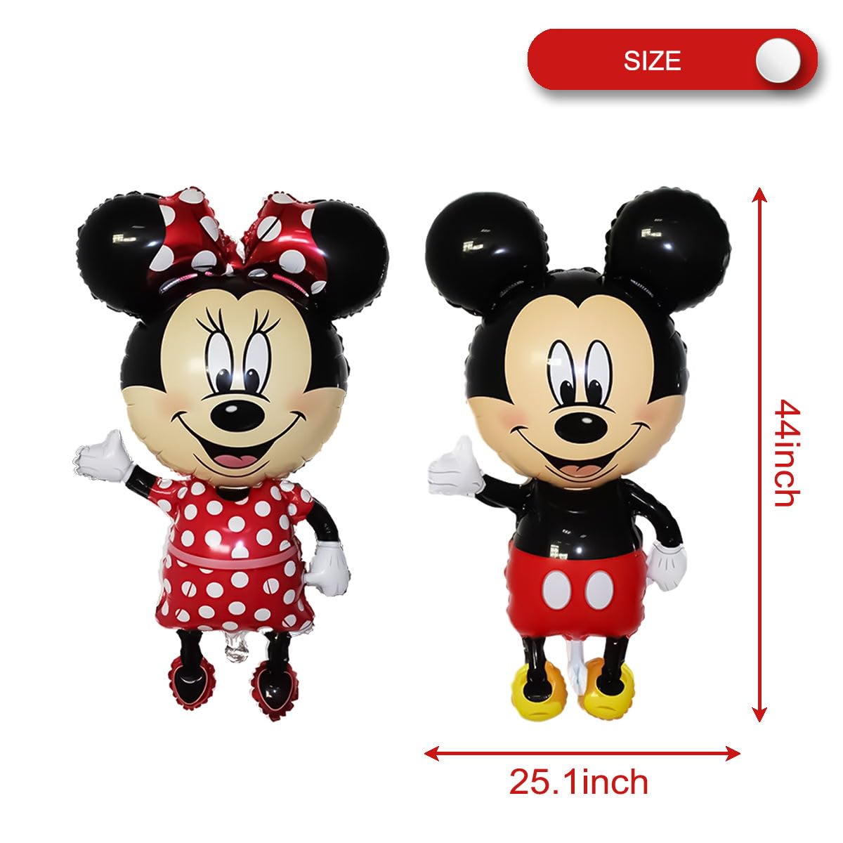 2Pcs Giant Mickey Jumbo Minnie Size 45