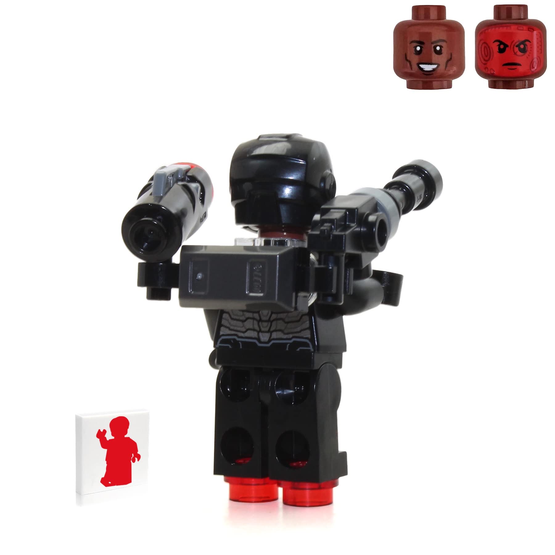 LEGO Marvel Super Heroes Avengers Infinity War Minifigure - War Machine with Blasters Foil Pack