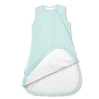 Supersoft Sleep Sack 1.0 TOG, Premium Bamboo Viscose Baby Sleeping Bag 2-Way Zipper Sleepsacks Baby Wearable Blanket
