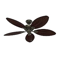 Hunter Bayview Indoor / Outdoor Ceiling Fan with Pull Chain Control, 54