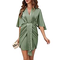 Summer Dresses for Women, Ladies Casual Sexy Loose Solid Color Waist Oversized Sundresses 2024 Dress, S, XL
