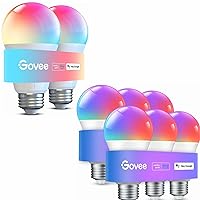 Govee Smart Light Bulbs, Color Changing Light Bulbs Bundle Smart Light Bulbs 1200 Lumens