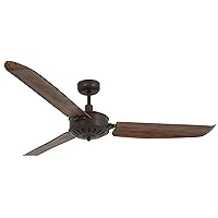 Lucci Air 21101701 Carolina Ceiling Fan 56 Inch, Oil Rubbed Bronze with Dark Koa Blades