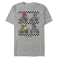 Nintendo Slow and Steady Men's Tall Tops Short Sleeve Tee Shirt Athletic Heather