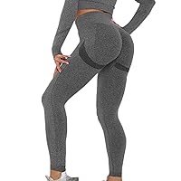 Merlvida Women’s Scrunch Butt Sports Leggings, High Waist, Seamless Push-Up, Opaque, Boom Booty Leggings, Sports Trousers with Abdominal Control, Slim, Gym Leggings, for Yoga, Fitness, Workouts