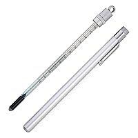 H-B Enviro-Safe Liquid-In-Glass Pocket Laboratory Thermometer; -5 to 50C, Closed Metal Case, Environmentally Friendly (B60570-1400)