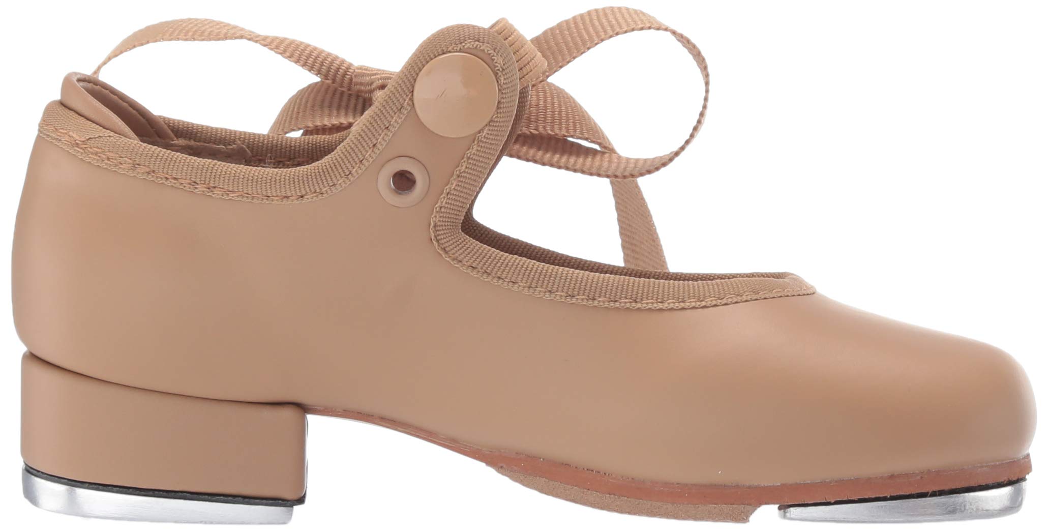 Bloch Girl's Annie Tyette Dance Shoe, Elastic Strap with Grosgrain Ribbon, Cushioned Insole, Non-Slip Sole, Techno Tap Plates Attached, Comfortable, High Durability, Superior Fit