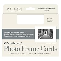 Strathmore Photo Frame Cards, White, 5x6.875 inches, 40 Pack, Envelopes Included - Custom Greeting Cards for Weddings, Events, Birthdays