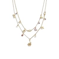 COACH Signature Mixed Charm Layered Necklace