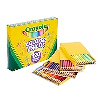 Crayola Colored Pencils Set (120ct), Coloring Book Pencils, Kids Art Supplies, Bulk Colored Pencils, Presharpened, Ages 3+