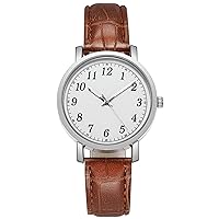 Quartz Watch Decorative Faux Leather Strap Men Women Quartz Wrist Watch Fashion Jewelry